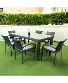 Комплект садових меблів Greengard Вермонт 180 Рт-20180-3, сірий