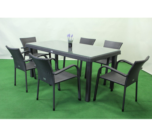 Комплект садових меблів Greengard Вермонт 180, сірий