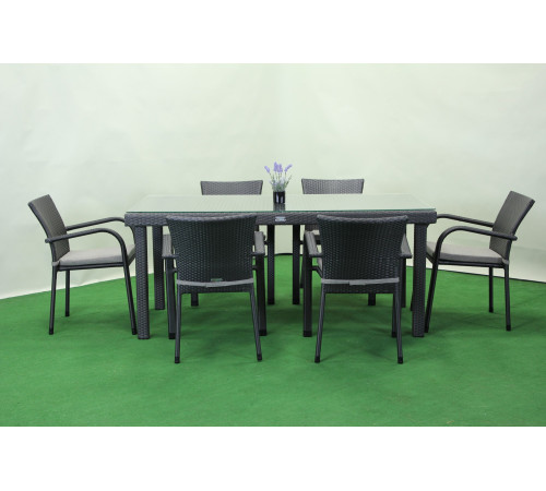 Комплект садових меблів Greengard Вермонт 180, сірий