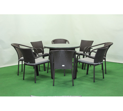 Комплект садових меблів Greengard Балеар Лайт, коричнево- чорний