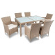 Комплект садових меблів Di Volio VERONA 6-місний, бежево-кремовий