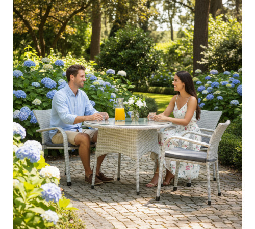 Комплект садових меблів Greengard Балеар Лайт, білий