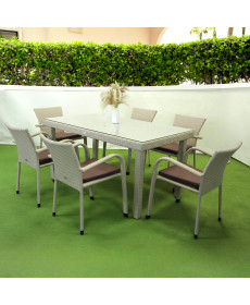 Комплект садових меблів Greengard Вермонт 180, бежевий