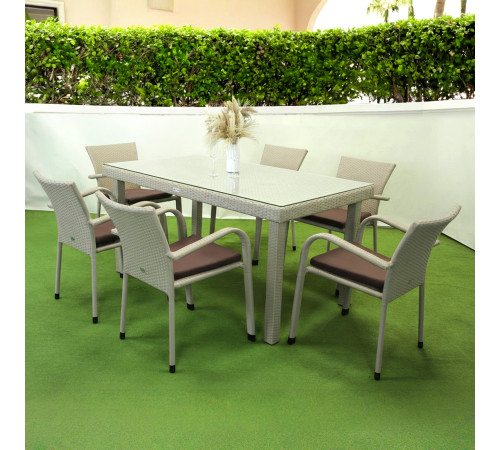 Комплект садових меблів Greengard Вермонт 180, бежевий