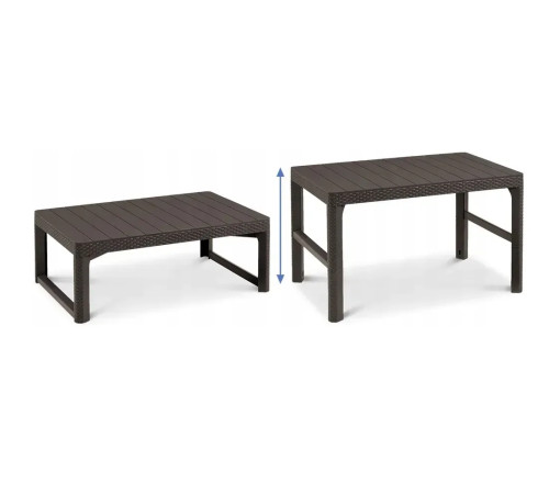 Стіл садовий Keter Lyon 120 x 73 см, коричневий