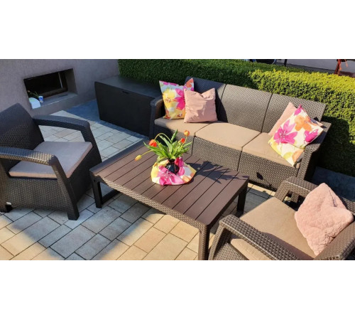 Стіл садовий Keter Lyon 120 x 73 см, коричневий