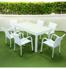 Комплект садових меблів Greengard Вермонт 160, білий