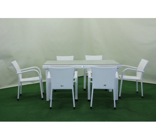 Комплект садових меблів Greengard Вермонт 160, білий