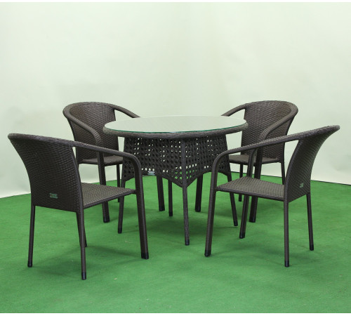 Комплект садових меблів Greengard Балеар Лайт New, коричневий