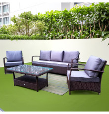 Комплект садових меблів Greengard Бостон, коричнево-сірий