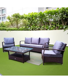 Комплект садових меблів Greengard Бостон, коричнево-сірий