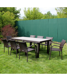 Комплект садових меблів Greengard Верона 200, коричневий