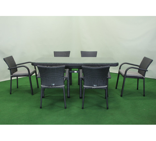 Комплект садових меблів Greengard Крістал 180, сірий