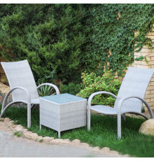 Комплект садових меблів Greengard Пляж, сірий