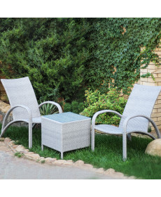 Комплект садових меблів Greengard Пляж, сірий