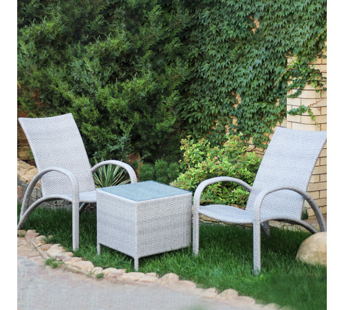 Комплект садових меблів Greengard Пляж, сірий