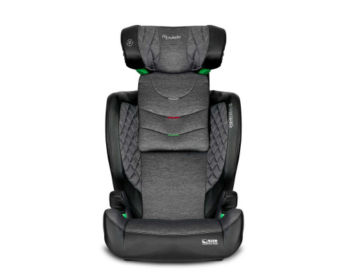 Автокрісло Nukido Louis чорно-сіре 15-36 кг ISOFIX