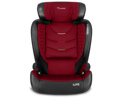 Автокрісло Nukido Louis чорно-червоне 15-36 кг ISOFIX