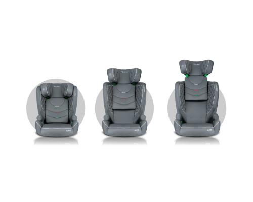 Автокрісло Nukido Louis сіре 15-36 кг ISOFIX