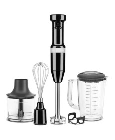 Блендер заглибний KitchenAid 5KHBV83EOB з аксесуарами, чорний