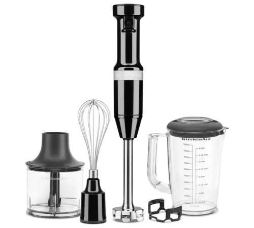 Блендер заглибний KitchenAid 5KHBV83EOB з аксесуарами, чорний