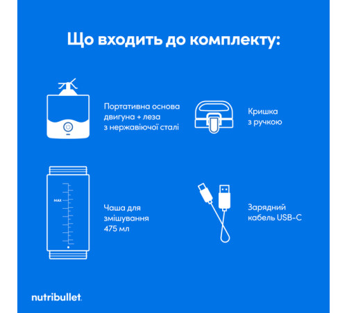 Блендер Nutribullet NBP003LBL
