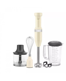 Блендер заглибний KitchenAid 5KHBV83EAC з аксесуарами, кремовий