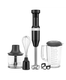Блендер заглибний KitchenAid 5KHBV83EBM з аксесуарами, чорний матовий