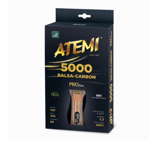 Ракетка для настільного тенісу ATEMI PRO 5000, червона