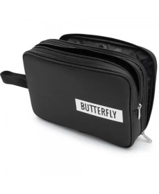 Подвійний чохол на ракетку для настільного тенісу Butterfly Logo 2019, чорний
