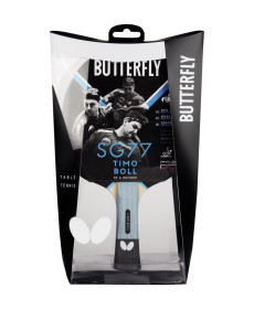 Ракетка для настільного тенісу BUTTERFLY Timo Boll SG77, чорно-червона