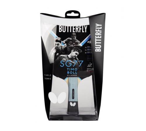 Ракетка для настільного тенісу BUTTERFLY Timo Boll SG77, чорно-червона