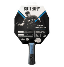 Ракетка для настільного тенісу BUTTERFLY Ovtcharov Sapphire, чорно-червона