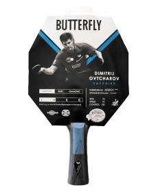 Ракетка для настільного тенісу BUTTERFLY Ovtcharov Sapphire, чорно-червона