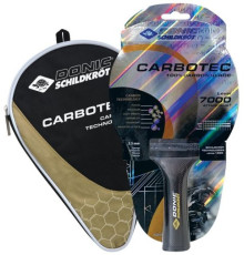 Ракетка для настільного тенісу DONIC CarboTec 7000, чорно-червона