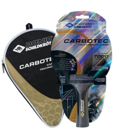 Ракетка для настільного тенісу DONIC CarboTec 7000, чорно-червона