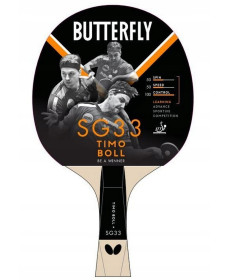Ракетка для настільного тенісу BUTTERFLY Timo Boll SG33, чорно-червона