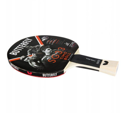 Ракетка для настільного тенісу BUTTERFLY Timo Boll SG33, чорно-червона