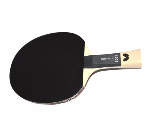 Ракетка для настільного тенісу BUTTERFLY Timo Boll SG33, чорно-червона