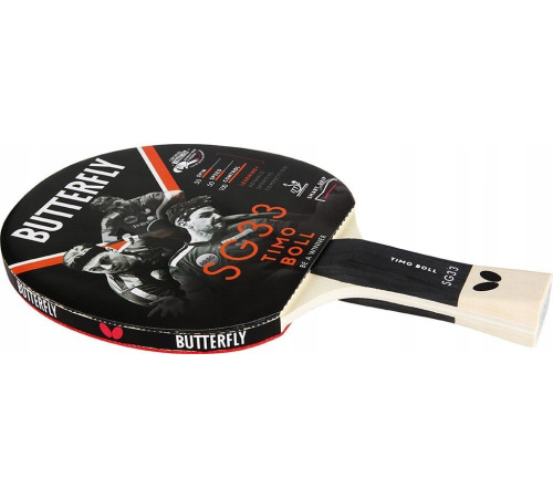 Ракетка для настільного тенісу BUTTERFLY Timo Boll SG33, чорно-червона