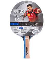 Ракетка для настільного тенісу BUTTERFLY Timo Boll Silver, чорно-червона