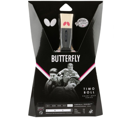 Ракетка для настільного тенісу BUTTERFLY Timo Boll SG99, чорно-червона