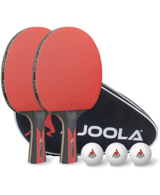 Набір для настільного тенісу Joola Set Duo Carbon Ball Cover, чорно-червоний