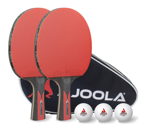 Набір для настільного тенісу Joola Set Duo Carbon Ball Cover, чорно-червоний