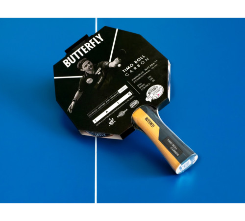 Ракетка для настільного тенісу BUTTERFLY Timo Boll Carbon, чорно-червона