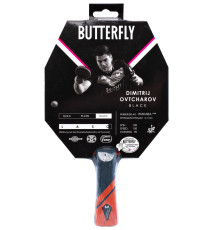 Ракетка для настільного тенісу BUTTERFLY DIMITRIJ OVTCHAROV BLACK, чорно-червона
