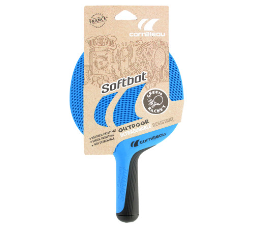 Ракетка для настільного тенісу Cornilleau SOFTBAT OUTDOOR, блакитна