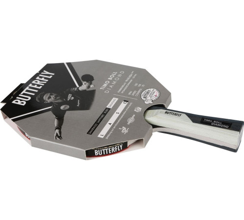 Ракетка для настільного тенісу BUTTERFLY Timo Boll Diamond, чорно-червона