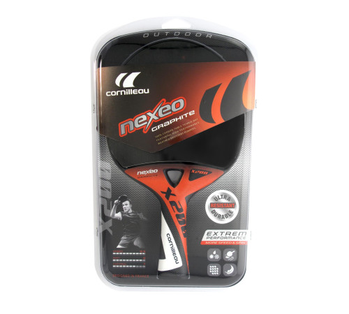 Ракетка для настільного тенісу Cornilleau NEXEO X200 OUTDOOR, чорна