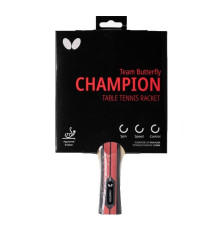 Ракетка для настільного тенісу BUTTERFLY Champion Team, чорно-червона